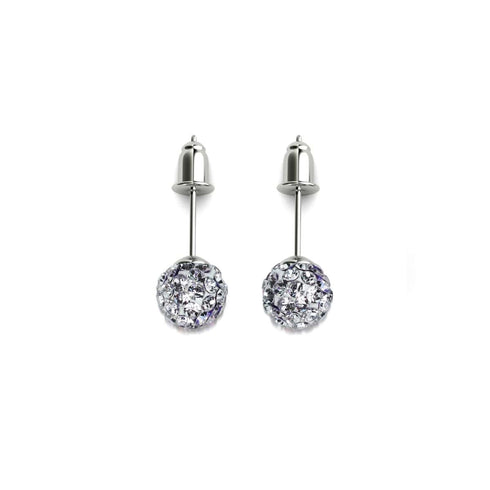 Winter White Crystal | .925 Sterling Silver | Mini Kikiballa Earrings